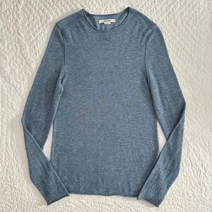 Zadig & Voltaire Teiss Cashmere Sweater Denim Blue Featherweight